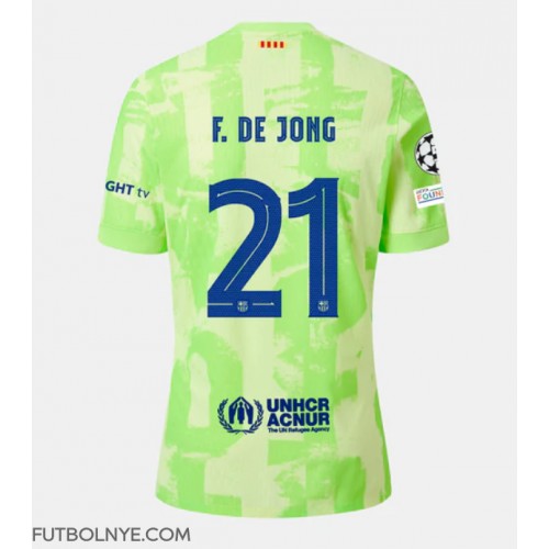 Camiseta Barcelona Frenkie de Jong #21 Tercera Equipación 2024-25 manga corta